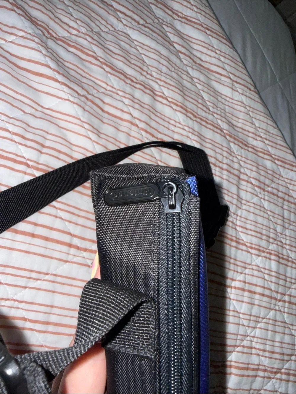 Nintendo Game Boy Advance SP Blue Case with Adjustable Black Strap